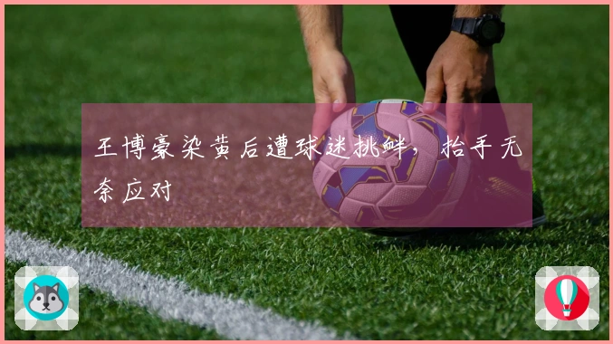 王博豪染黄后遭球迷挑衅，抬手无奈应对